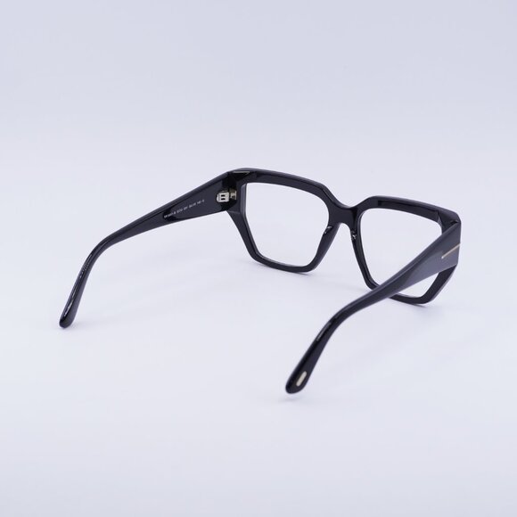 Tom Ford FT5951-B 001 Eyeglasses Black 54mm Square Frame, Blue Light Block - Picture 5 of 9